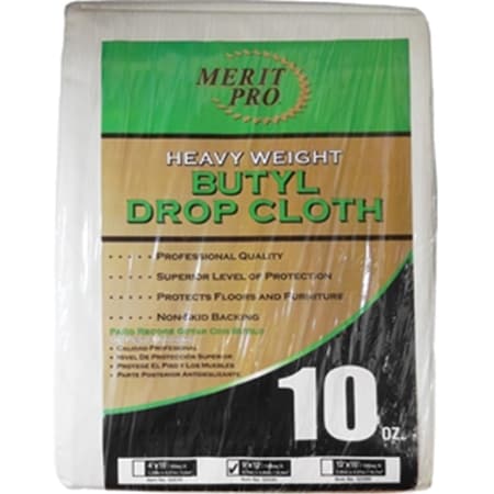 Merit Pro 2070 4 x 15 ft. Heavy Weight Butyl Drop Cloth - 10 oz. 652270020710